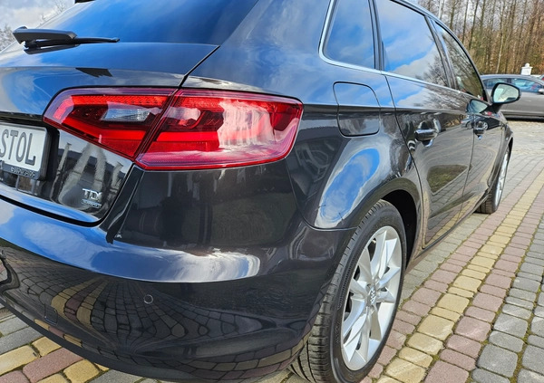 Audi A3 cena 57900 przebieg: 212635, rok produkcji 2013 z Kartuzy małe 781
